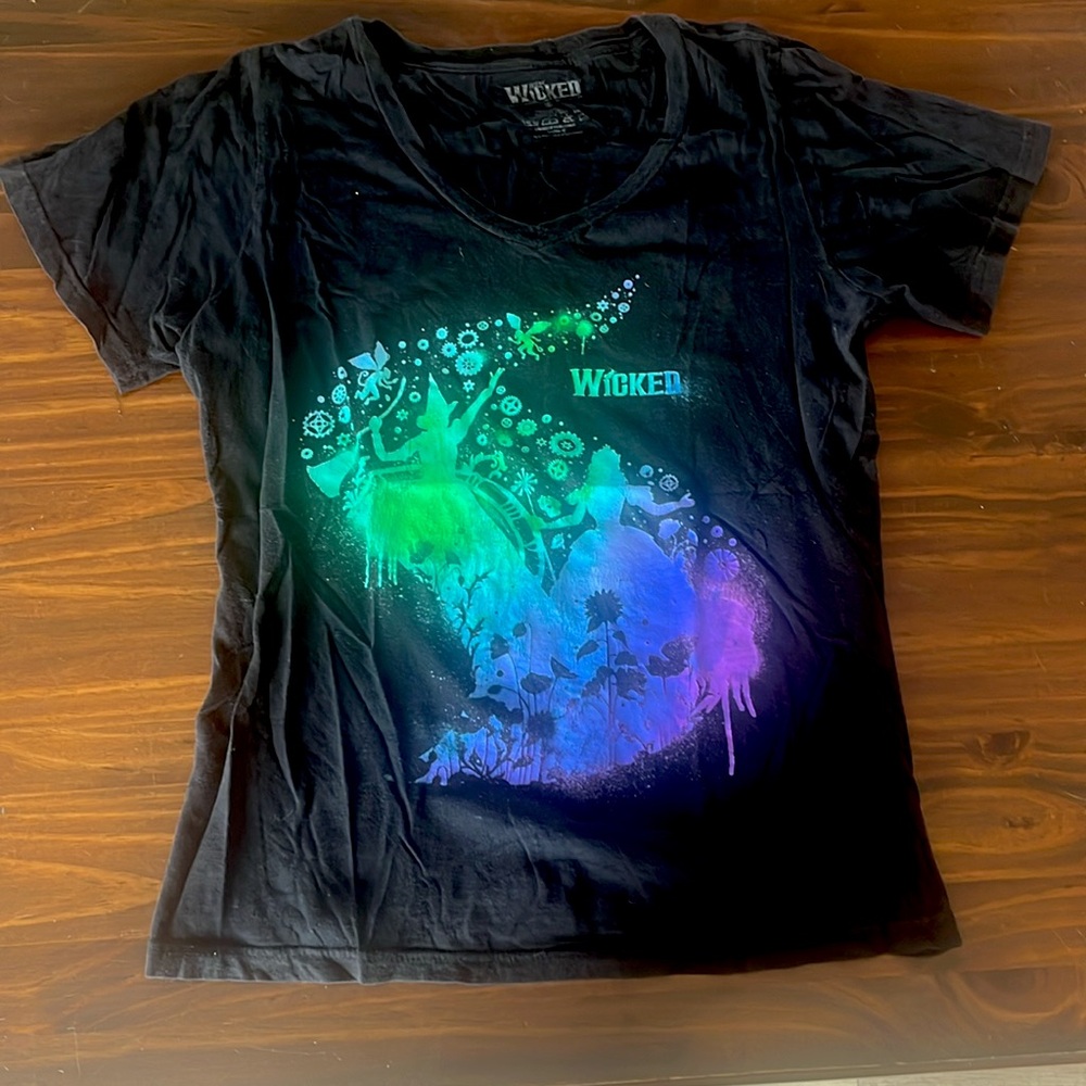 Wicked the Musical V-Neck T-Shirt w/ Wicked Graphic